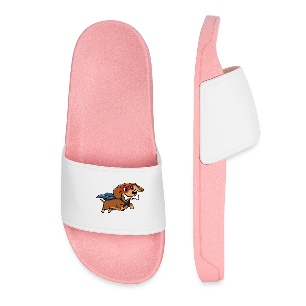 Dackel Badelatschen "Super Dackel" - Pink - Hellrosa