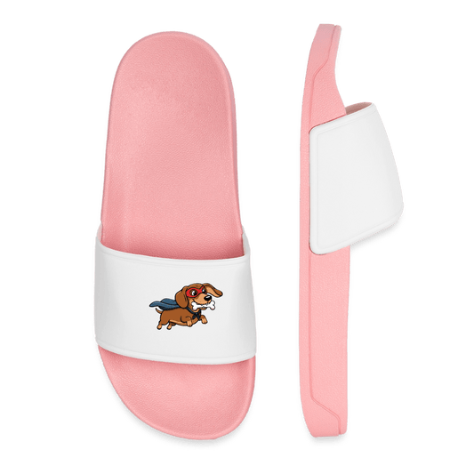 Dackel Badelatschen "Super Dackel" - Pink - Hellrosa