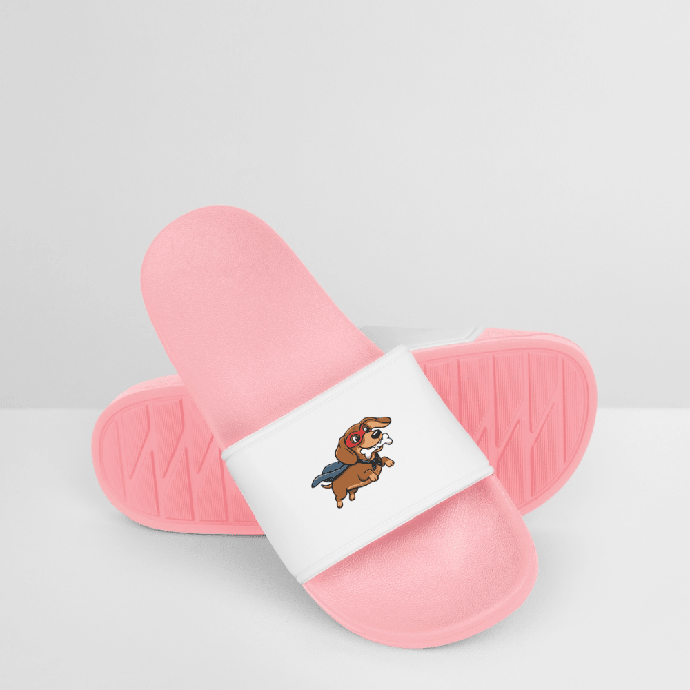 Dackel Badelatschen "Super Dackel" - Pink -