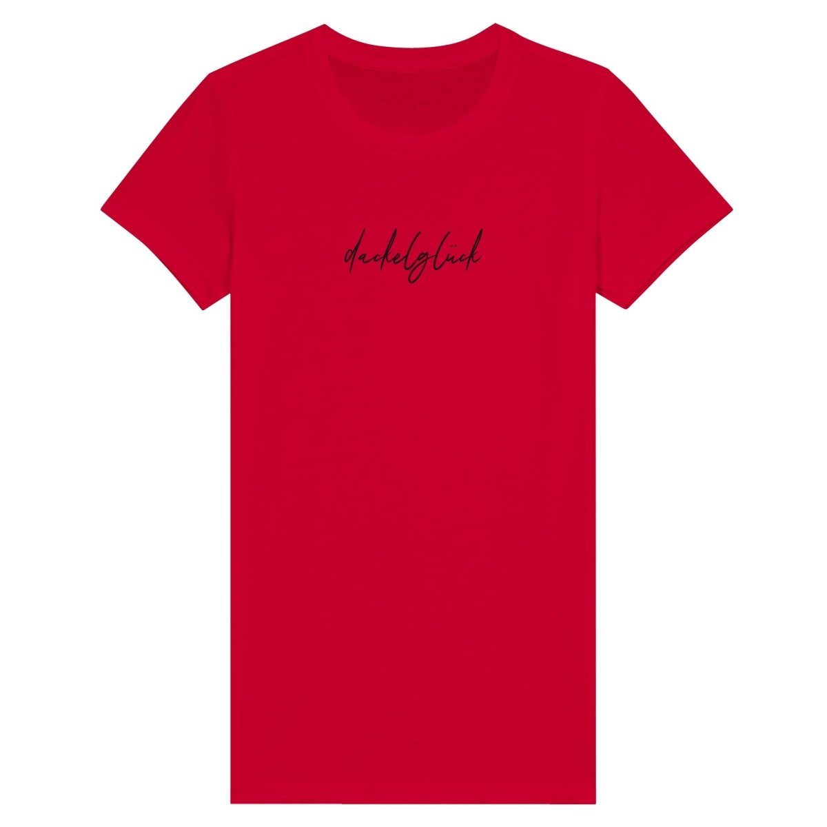 Dackel Damen T-Shirt "Dackelglück" - Motiv schwarz - Red