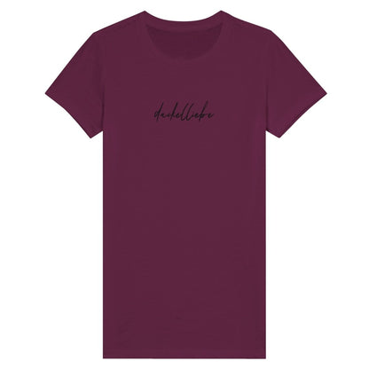 Dackel Damen T-Shirt "Dackelliebe" - Motiv schwarz - Beere