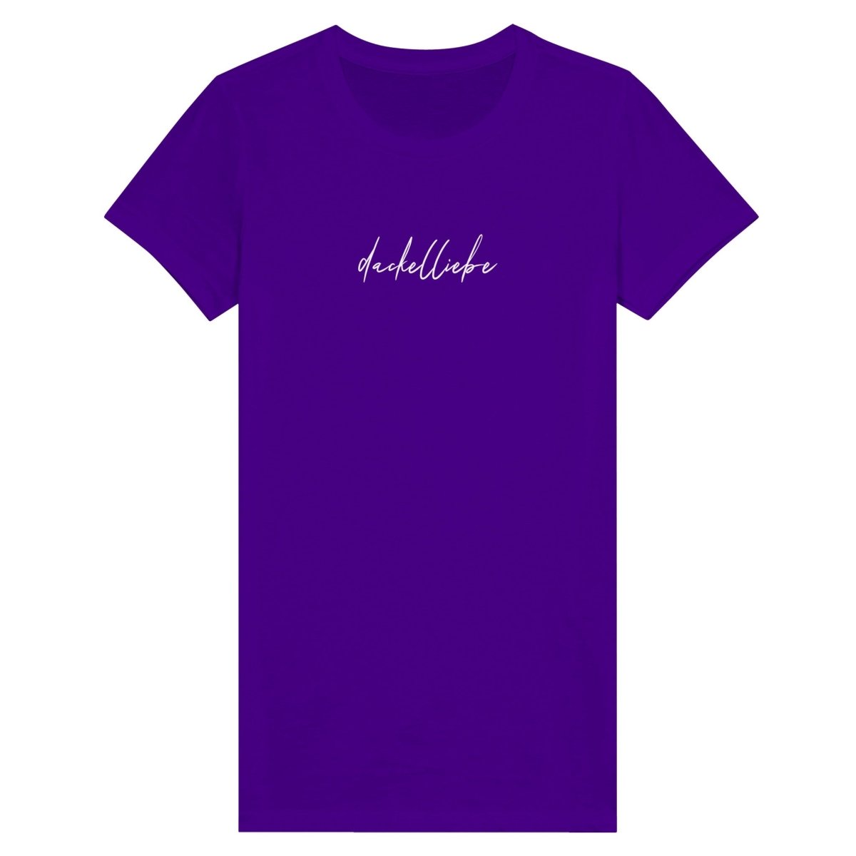 Dackel Damen T-Shirt "Dackelliebe" - Motiv weiß - Team Purple
