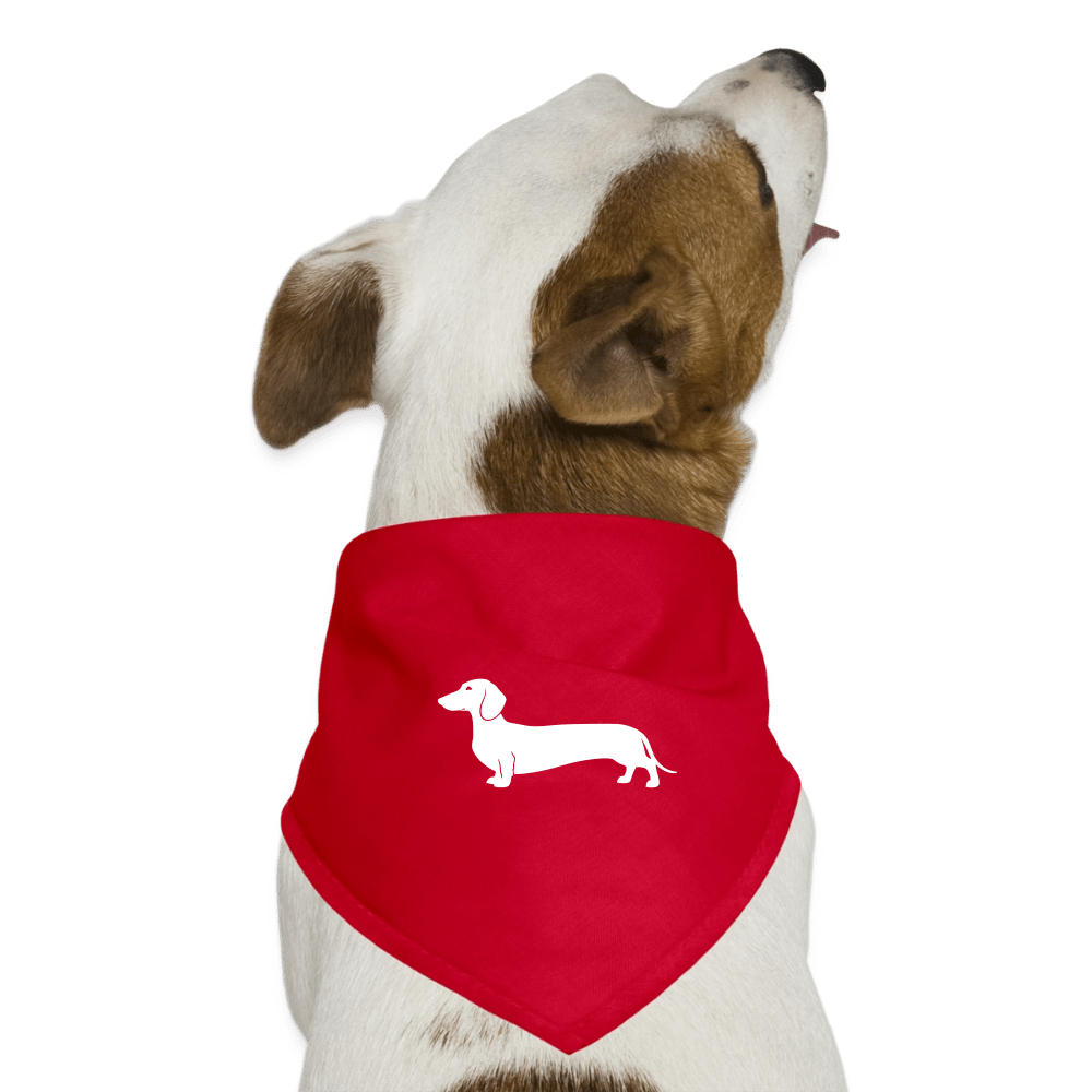 Dackel Halstuch "Pablo" - Rot - Rot One size