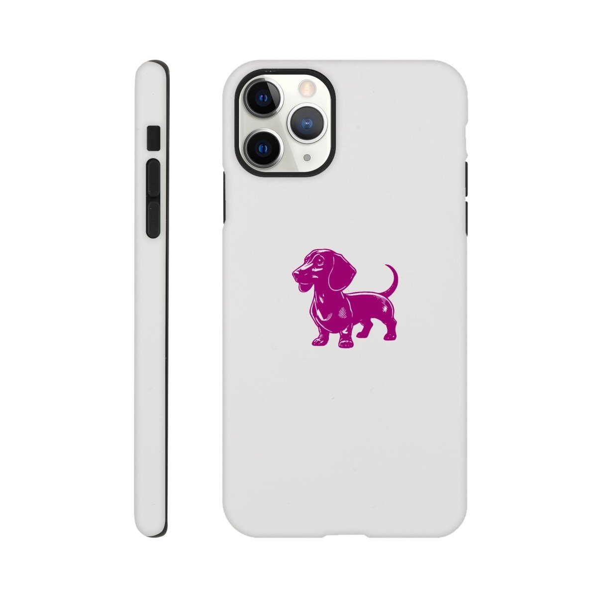 Dackel iPhone Handyhülle "Gustav" - Lila - iPhone 11 Pro Max