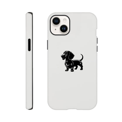 Dackel iPhone Handyhülle "Gustav" - Schwarz - iPhone 14 Plus