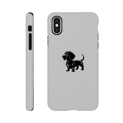 Dackel iPhone Handyhülle "Gustav" - Schwarz - iPhone XS