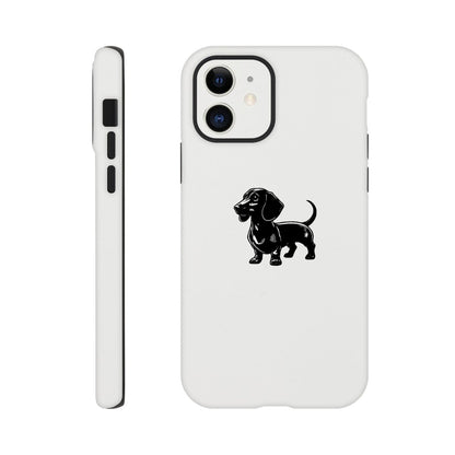 Dackel iPhone Handyhülle "Gustav" - Schwarz - iPhone 12