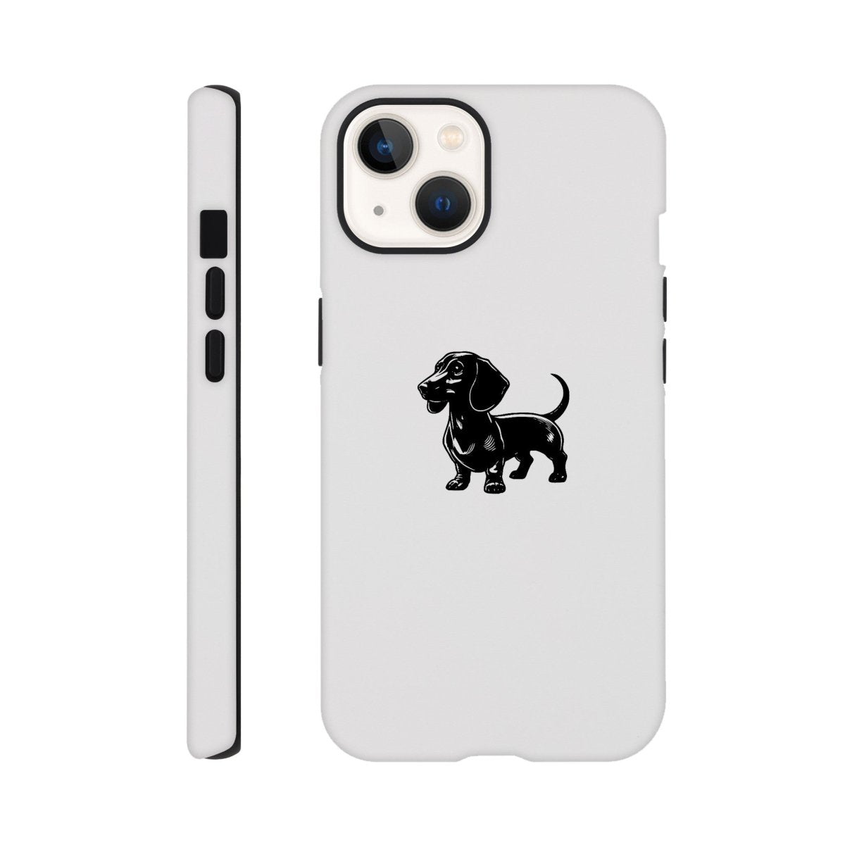 Dackel iPhone Handyhülle "Gustav" - Schwarz - iPhone 13