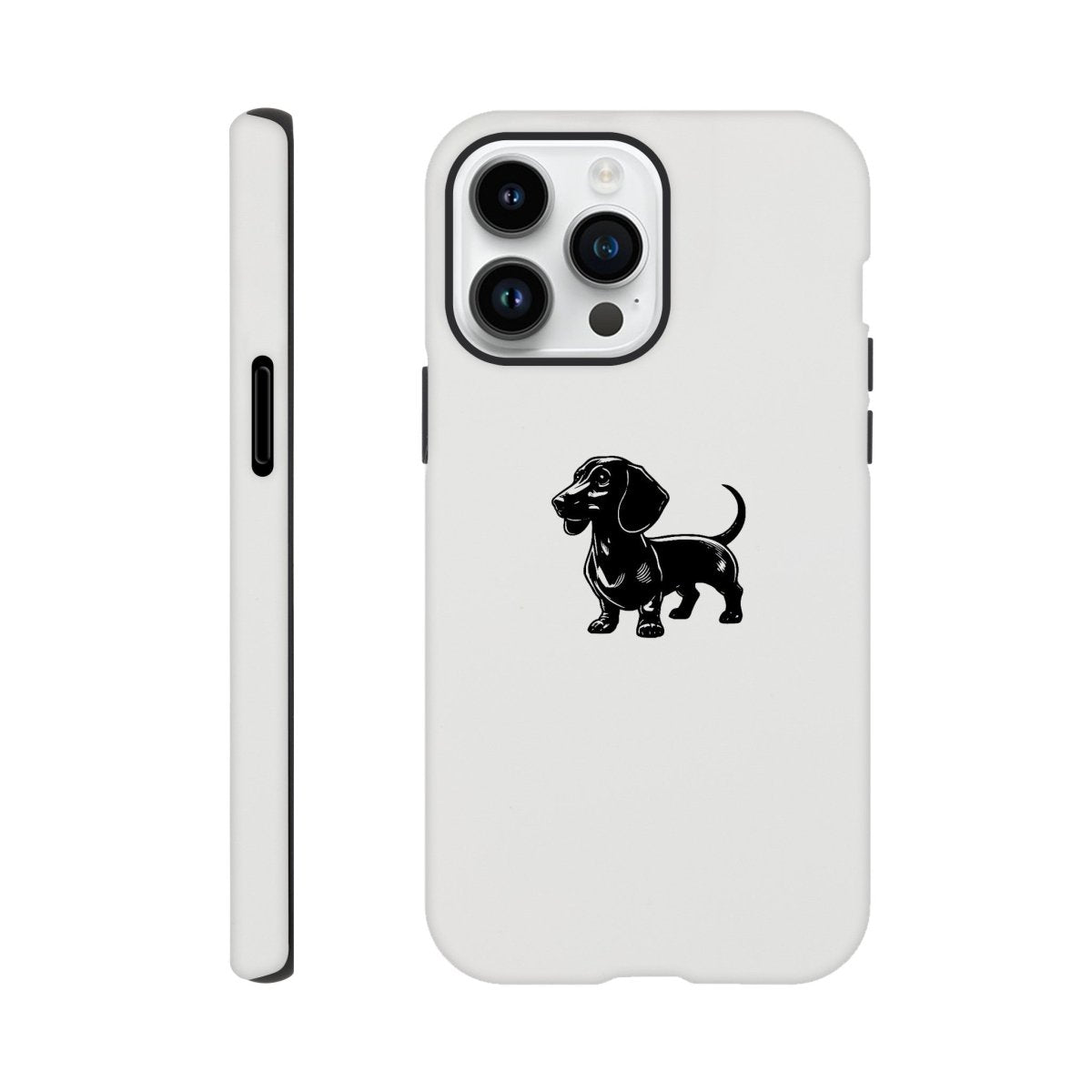 Dackel iPhone Handyhülle "Gustav" - Schwarz - iPhone 14 Pro Max