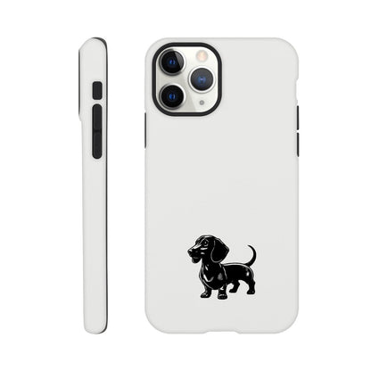 Dackel iPhone Handyhülle "Gustav" - Schwarz unten - iPhone 11 Pro