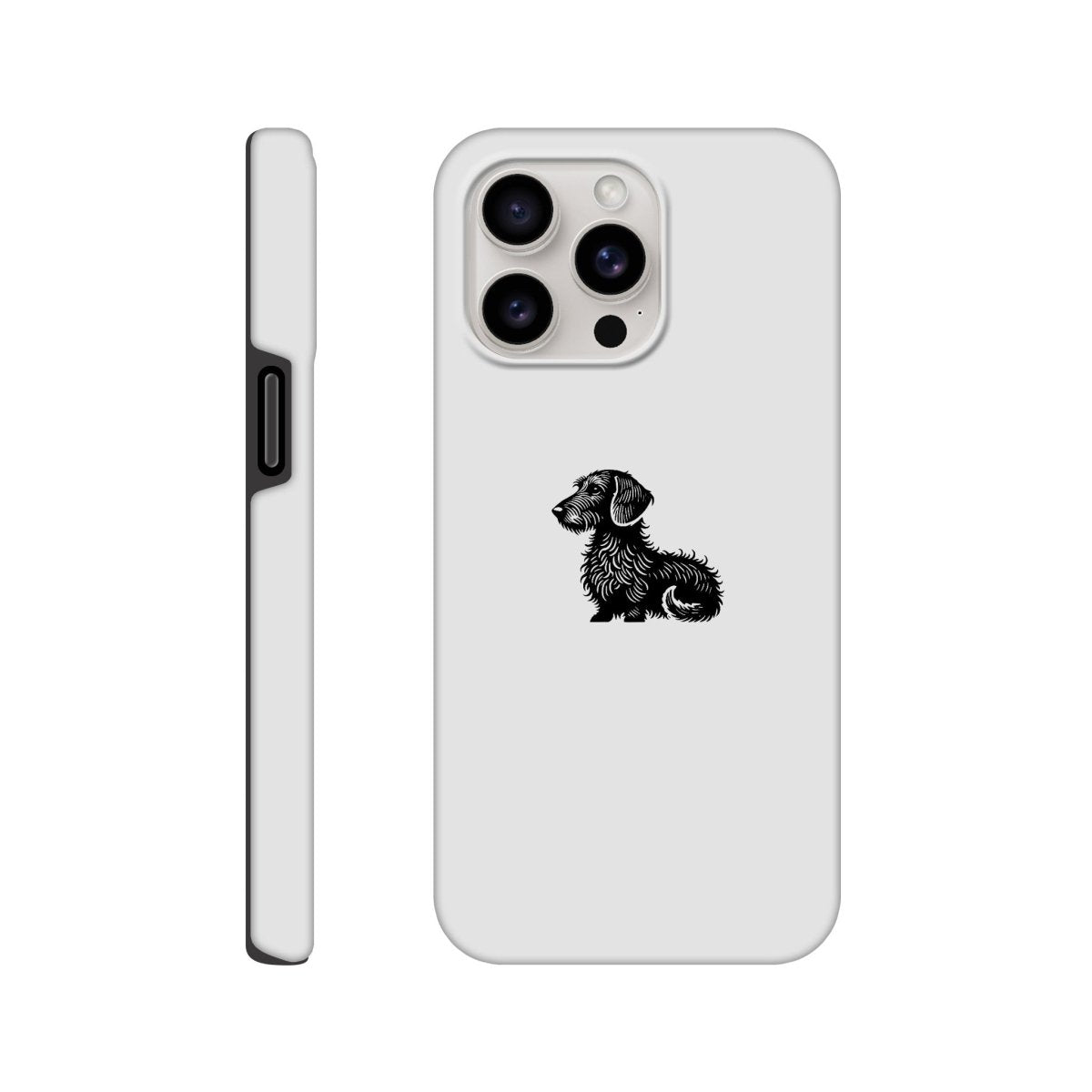 Dackel iPhone Handyhülle "Heidi" - Schwarz - iPhone 15 Pro Max