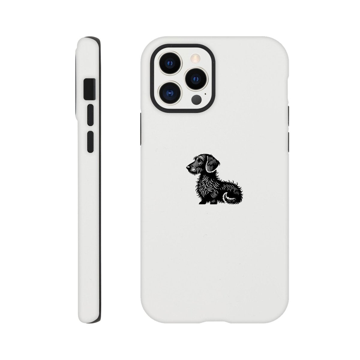 Dackel iPhone Handyhülle "Heidi" - Schwarz - iPhone 12 Pro