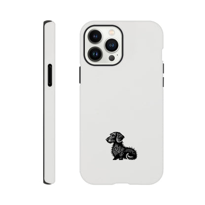 Dackel iPhone Handyhülle "Heidi" - Schwarz unten - iPhone 13 Pro Max