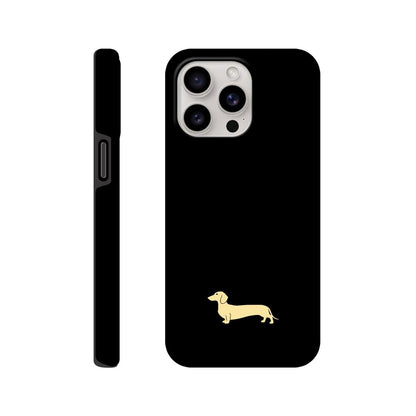 Dackel iPhone Handyhülle "Pablo" - Motiv hell unten - iPhone 15 Pro Max