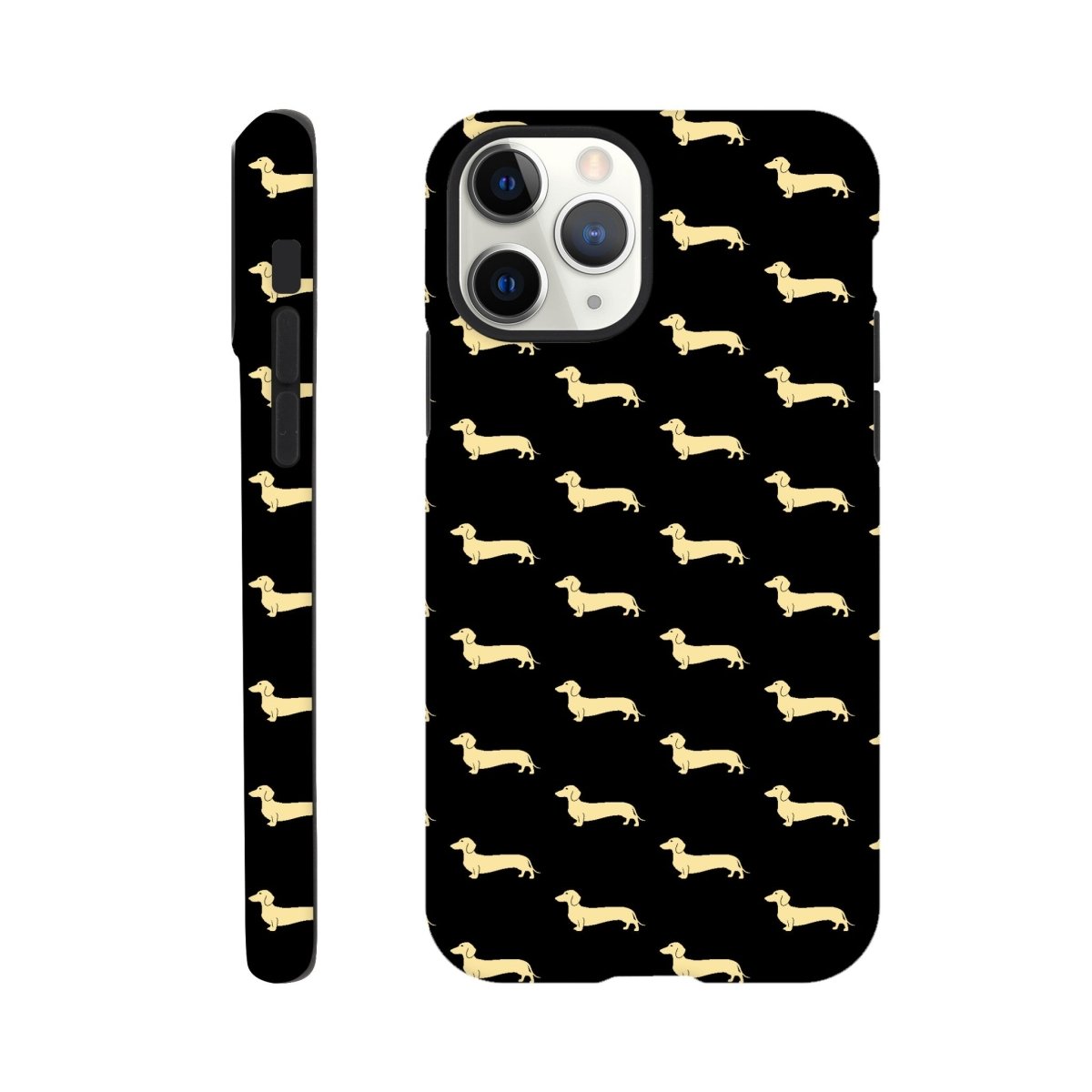 Dackel iPhone Handyhülle "Pablo" - Motiv Muster - iPhone 11 Pro