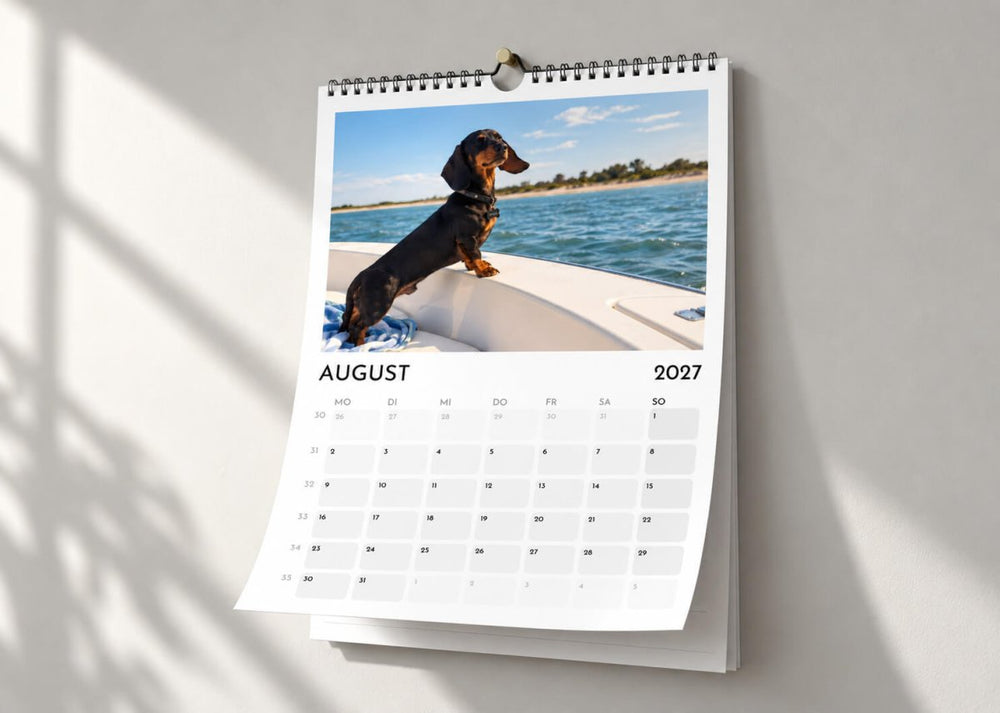 Dackel Kalender 2027, Monatsblatt
