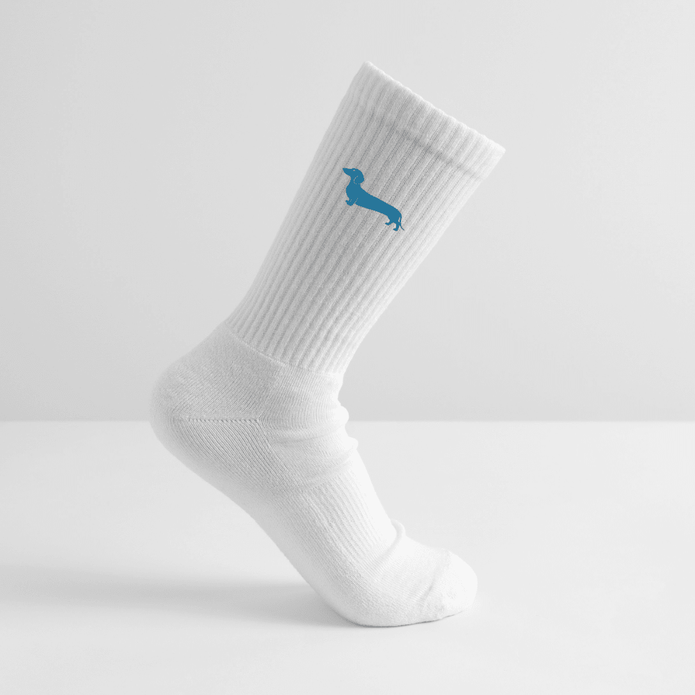 Dackel Socken "Pablo" - Hellblau -