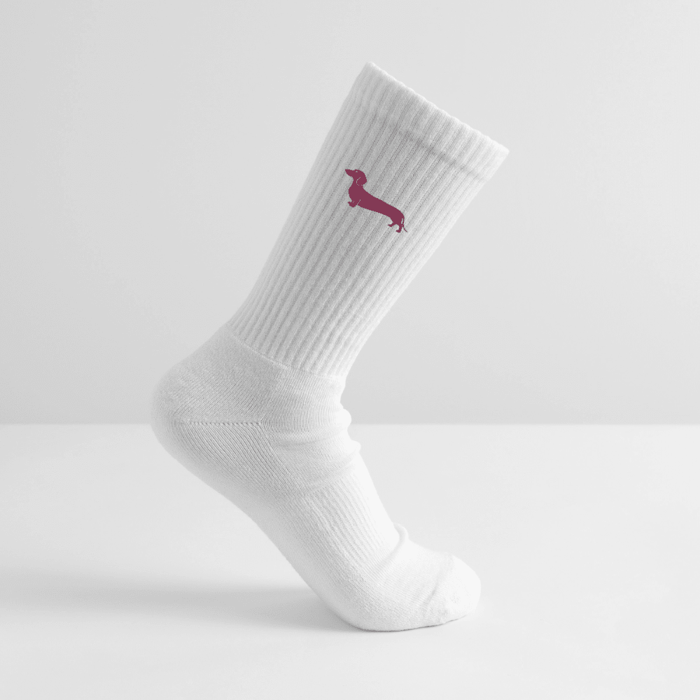 Dackel Socken "Pablo" - Magenta -