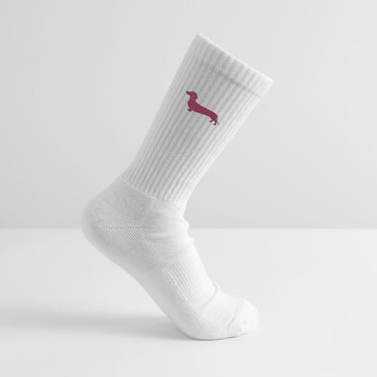Dackel Socken "Pablo" - Magenta -