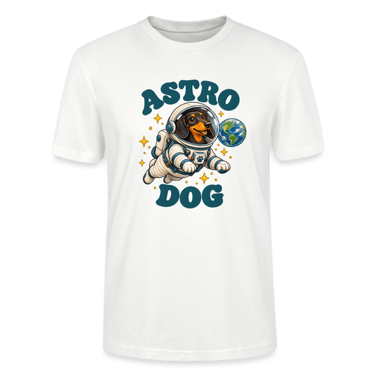 Dackel T-Shirt „Astro Dog“ – Unisex - Weiß