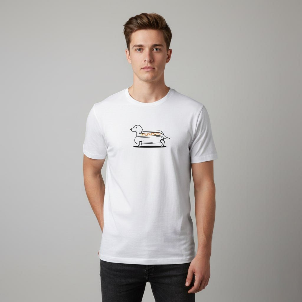 Dackel T-Shirt "Hot-Dog" - Motiv groß