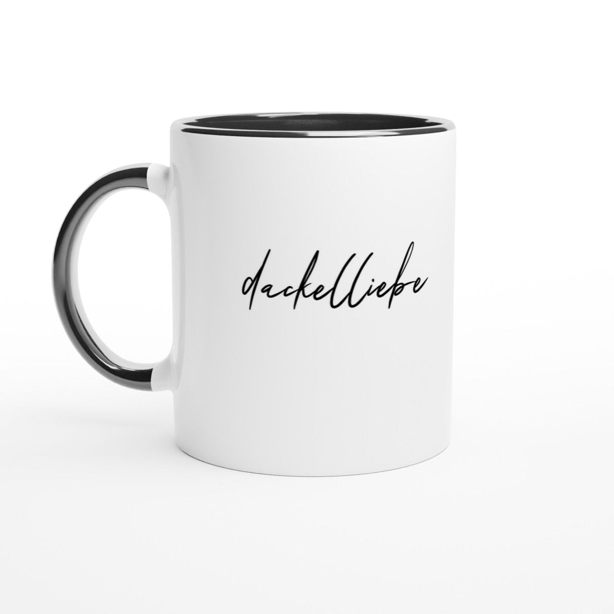 Dackel Tasse "Dackelliebe" - Schwarz Weiß - Default Title