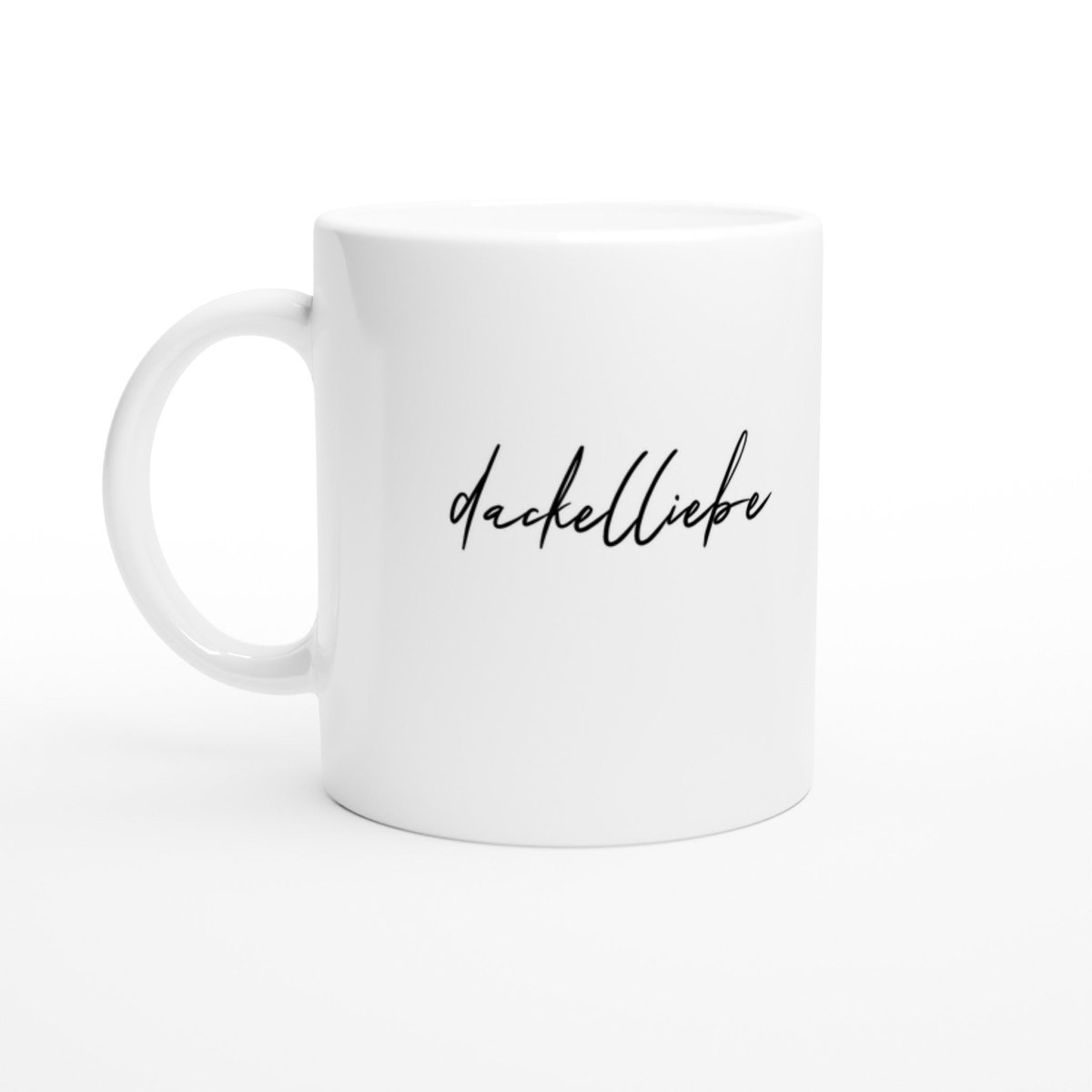Dackel Tasse "Dackelliebe" - Weiß - Default Title