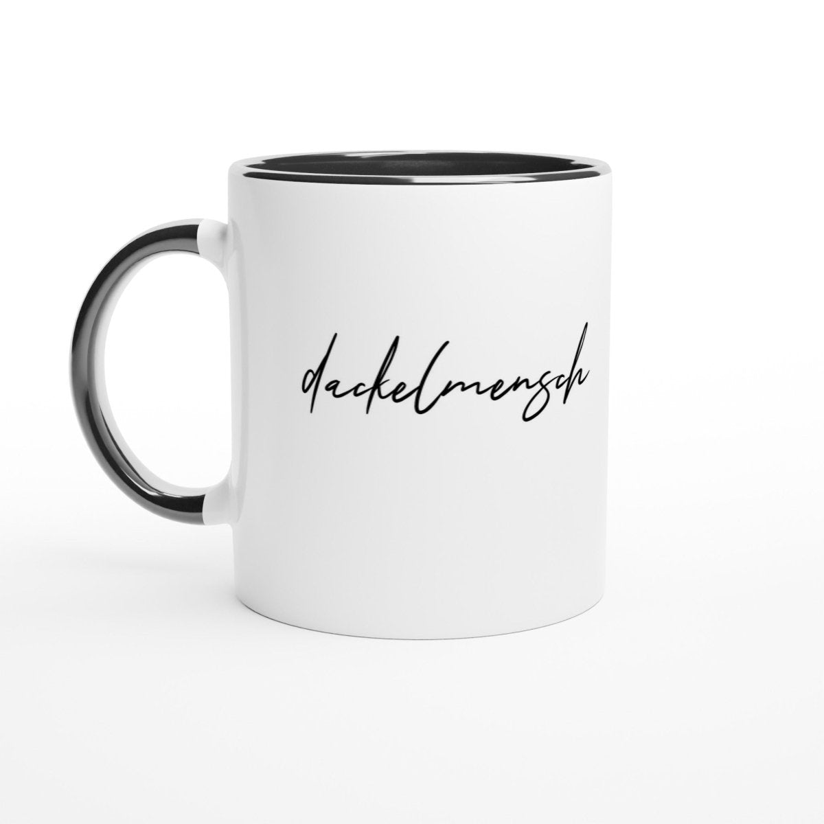 Dackel Tasse "Dackelmensch" - Schwarz Weiß - Default Title