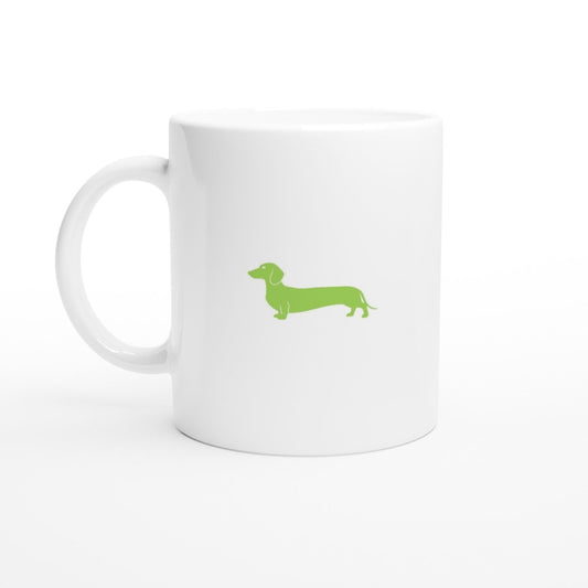 Dackel Tasse Keramik "Pablo" - Motiv Grün - Default Title