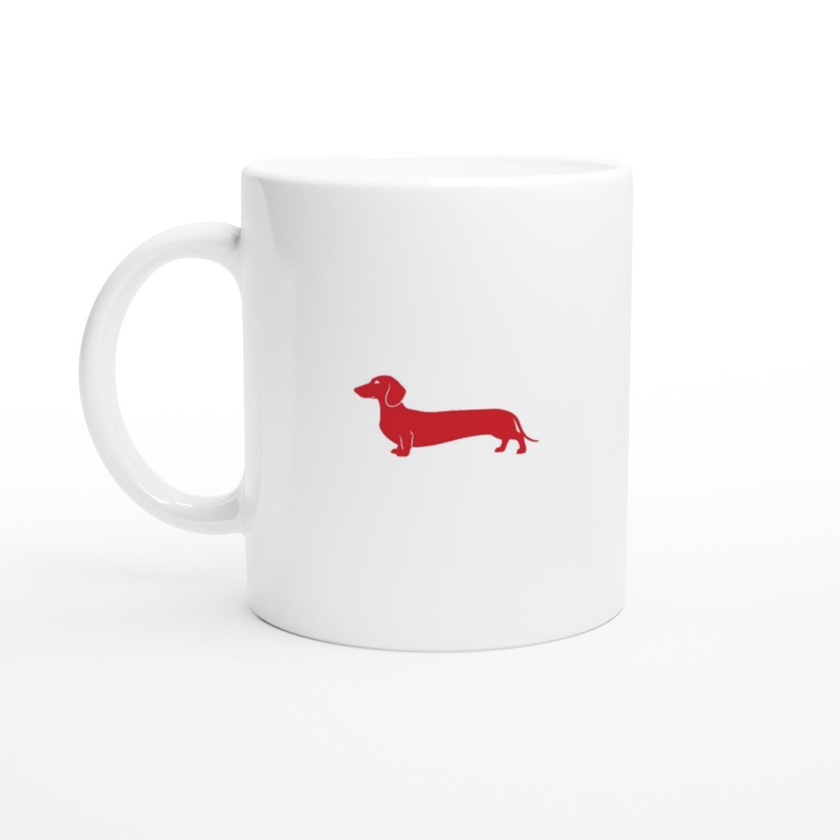 Dackel Tasse Keramik "Pablo" - Motiv rot - Default Title