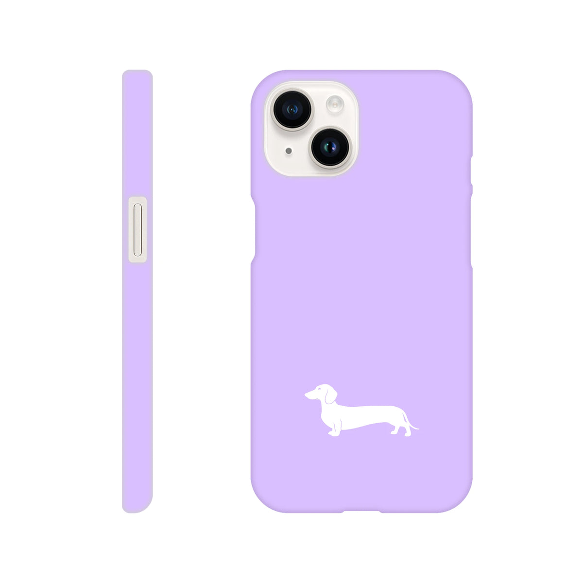Kurzhaardackel iPhone Handyhülle „Pablo“ - iPhone 14 Flieder