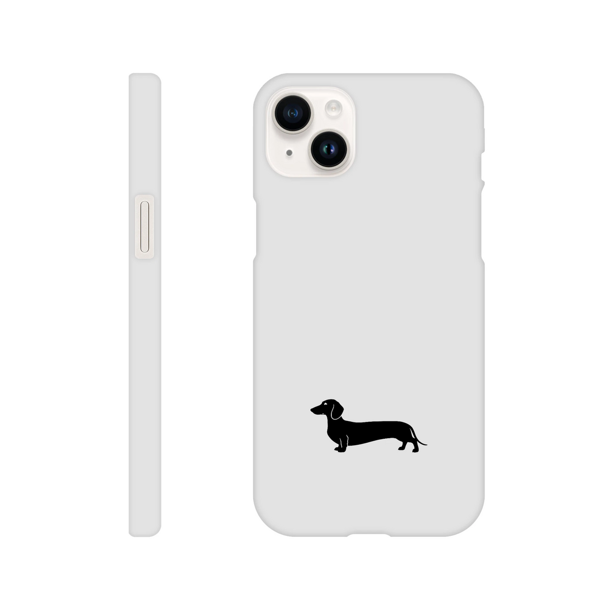 Kurzhaardackel iPhone Handyhülle „Pablo“ - iPhone 14 Plus Weiß