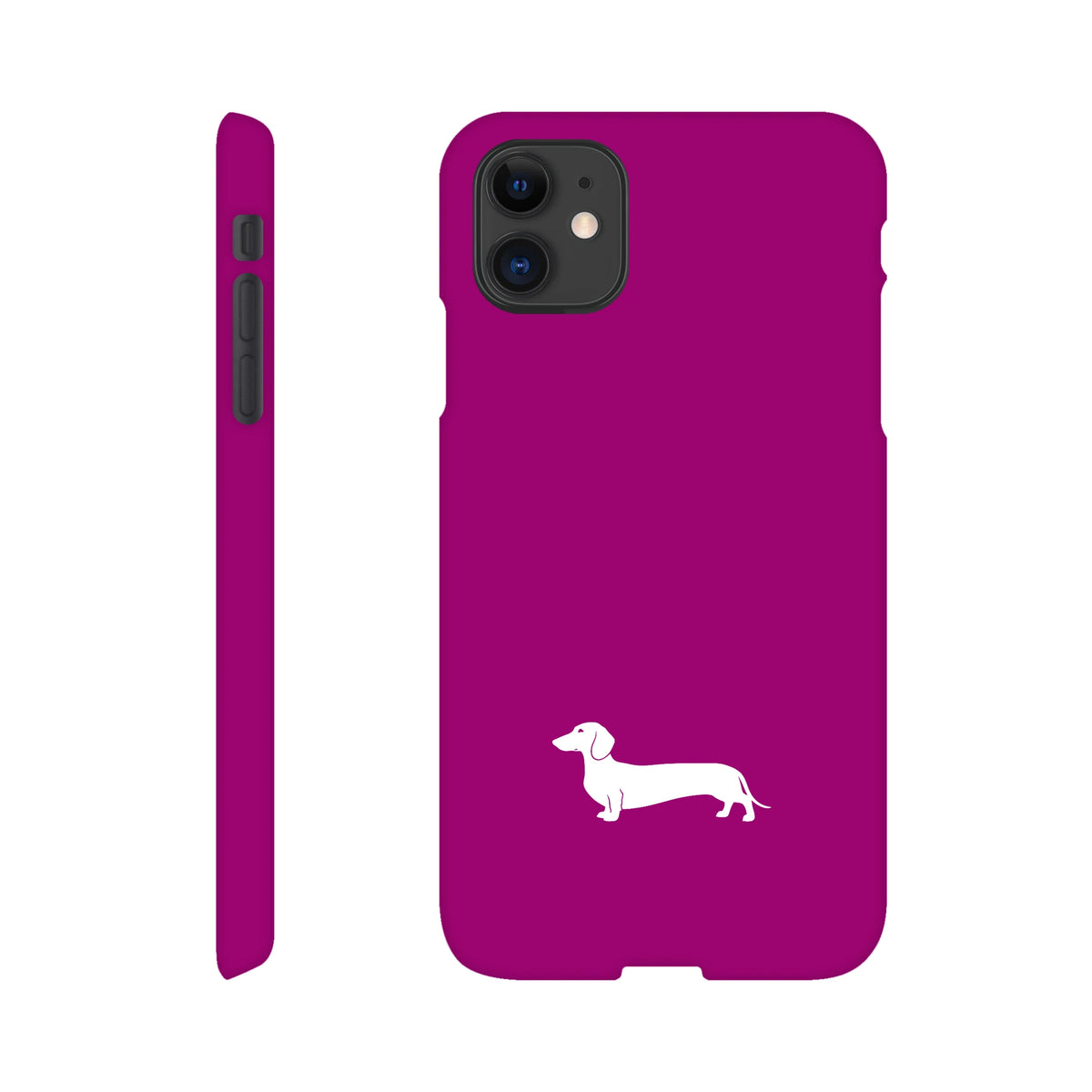 Kurzhaardackel iPhone Handyhülle „Pablo“ - iPhone 11 Lila