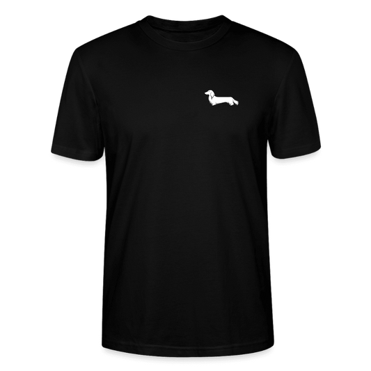 Langhaardackel T-Shirt „Finn“ - Unisex - Schwarz
