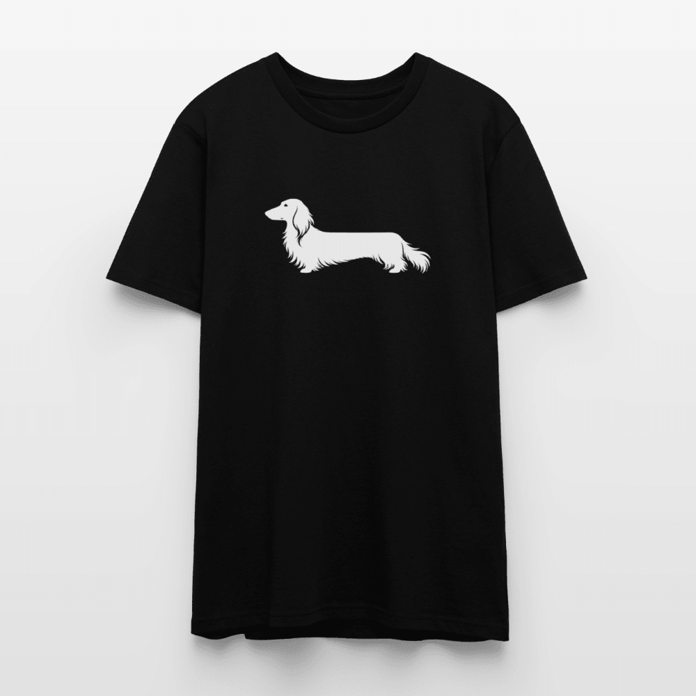 Langhaardackel T-Shirt „Finn“ - Unisex, großes Motiv -
