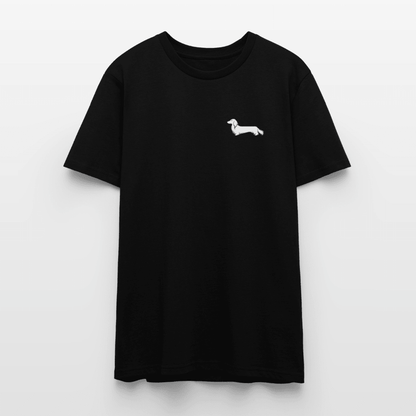 Langhaardackel T-Shirt „Rosi“ - Unisex - Schwarz