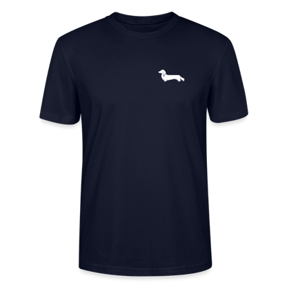 Langhaardackel T-Shirt „Rosi“ - Unisex - Navy