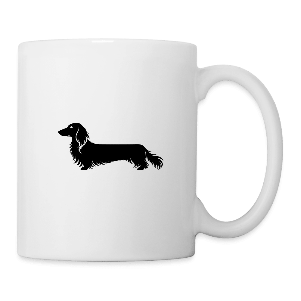 Langhaardackel Tasse "Finn" - Weiß One size
