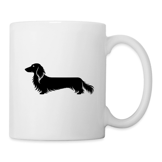 Langhaardackel Tasse "Finn" - Weiß One size