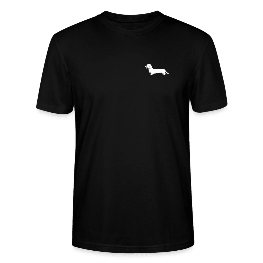 Rauhaardackel T-Shirt „Rosi“ - Unisex - Schwarz