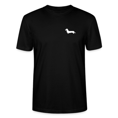 Rauhaardackel T-Shirt „Rosi“ - Unisex - Schwarz