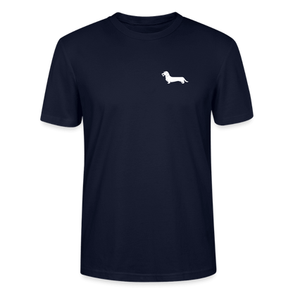Rauhaardackel T-Shirt „Rosi“ - Unisex - Navy