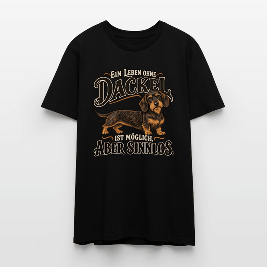 Rauhaardackel T-Shirt Unisex „Ein Leben ohne Dackel“ -